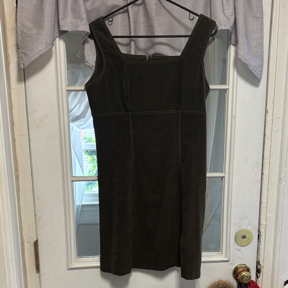 La Belle Dark Brown Midi Dress